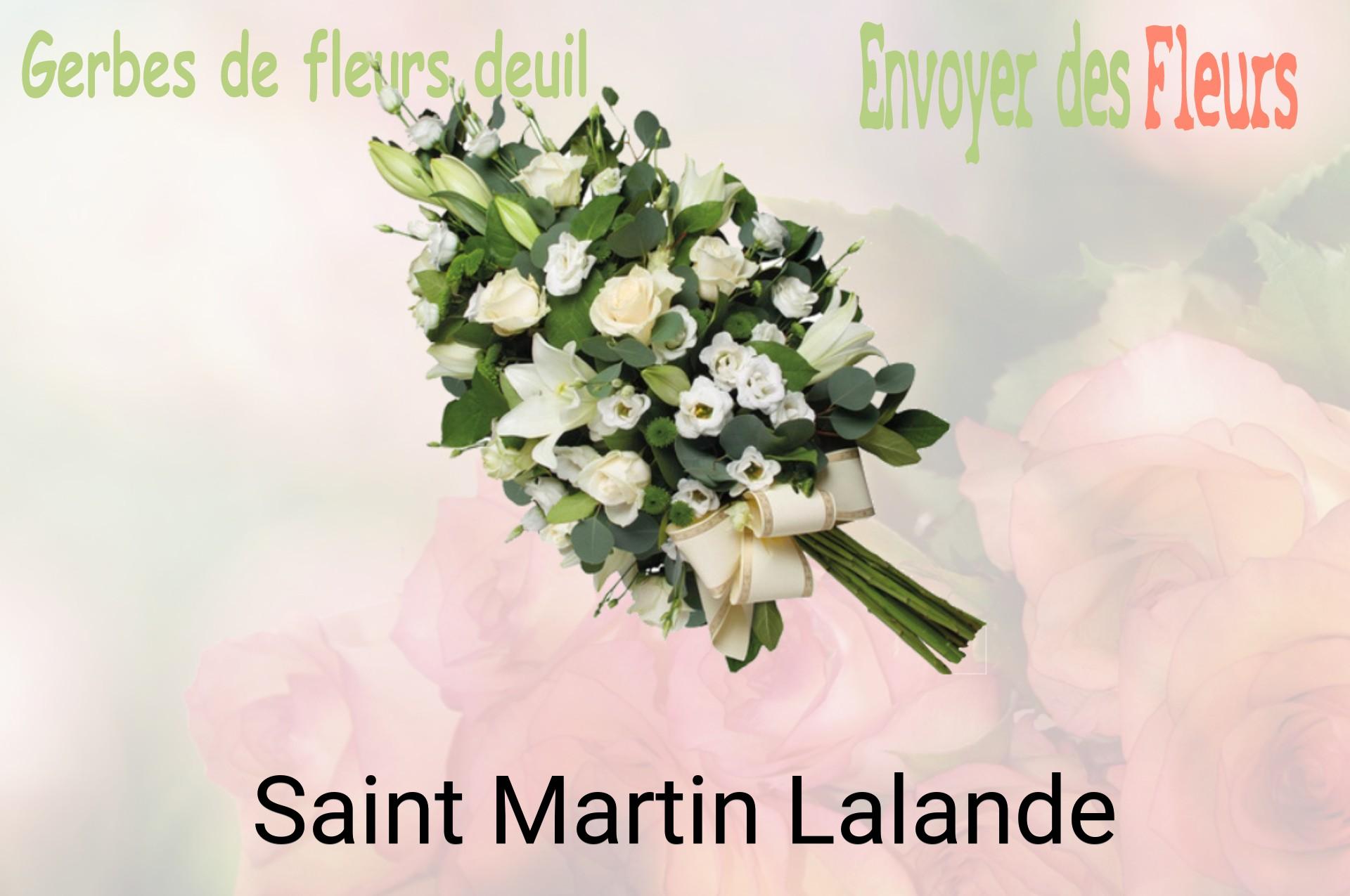 Gerbe de fleurs de deuil livrée à Saint-Martin-Lalande